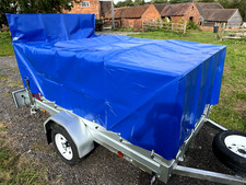 New Tarp fitted trailer cover to fit Apache 8x4 Trailers with cage &Ramp fitted