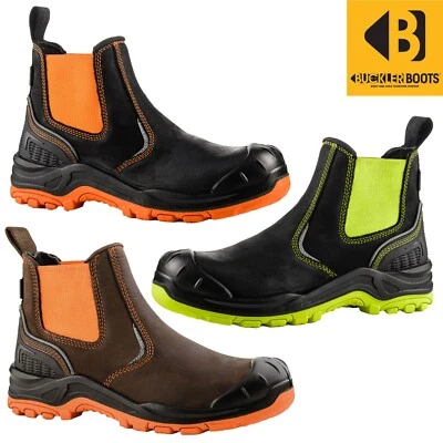 Buckler Safety Dealer Boots - BVIZ3 Waterproof Hi Vis Premium Slip on Boot