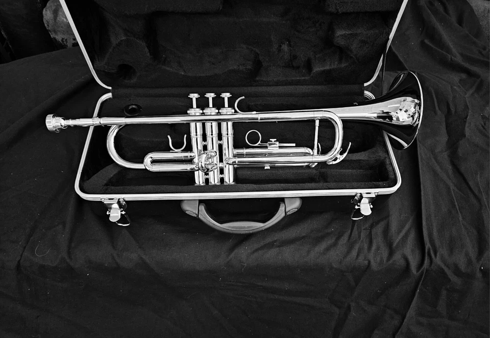 TRUMPET-BANKRUPTCY- STUDENT-INTERMEDIATE-PRO SILVER CONCERT SCHOOL BAND TRUMPETS - Image 2 of 4