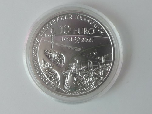 SLOWAKEI 2021 10 EURO SILBER MÜNZE COIN ST BU - WASSERKRAFTWERK KREMNITZ - - Picture 3 of 5