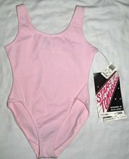 New Vintage Gilda Marx Stars of Tomorrow Pink Leotard Dance Fitness Young Junior