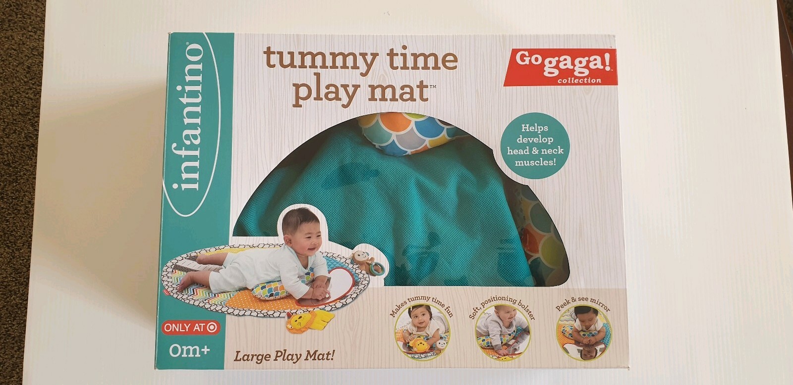 infantino tummy time mat