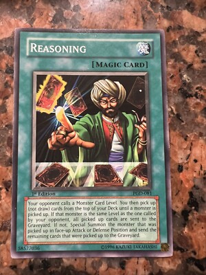 YuGiOh! TCG Reasoning PGD-081 1st Edition NA English Vintage