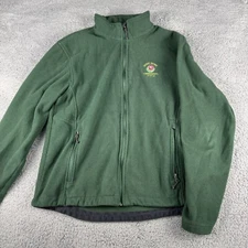 Port Authority U of O Value Fleece Jacket Men's Large Green Long Sleeve Full Zip