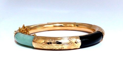 Jade Bangle Bracelet 8.4mm - Picture 5 of 9