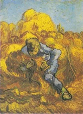 high quality oil painting handpainted on canvas "the sheaf-binder"