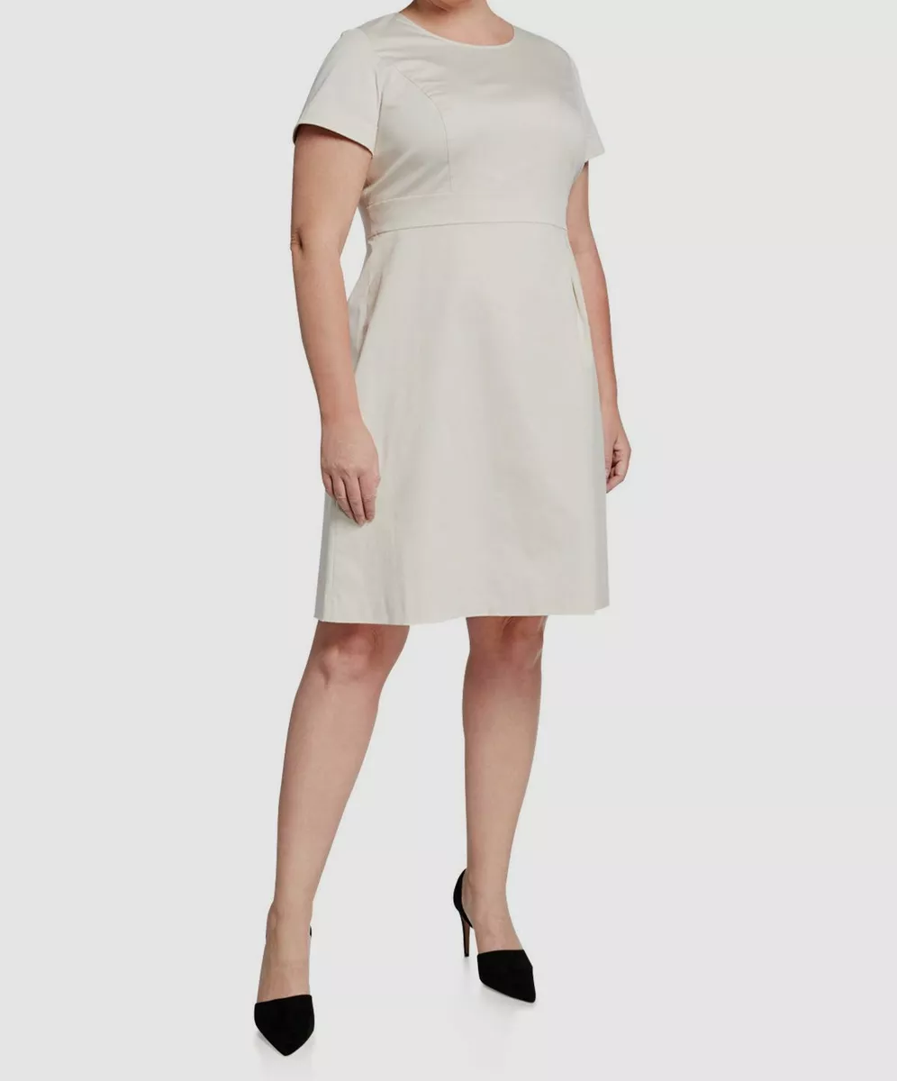 Womens white dress plus size deals