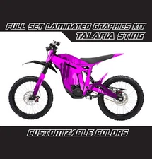 TALARIA STING Drip Style Camo Purple Graphics Kit Stickers Wrap Decals Skins Set