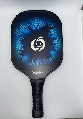 2 Raquettes De Pickleball Niupipo Graphite Bleu - Pour Niveau Intermédiaire - Paddles Légers En Fibre Carbone