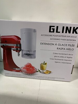 Glink Shaved Ice Attachment With 8 Ice Molds For Kitchen Aid Stand Mixer