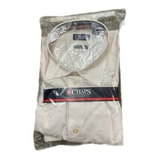 C10 Chaps Men’s Classic White Dress Shirt, XL, 18-20, Career, Formal NWT