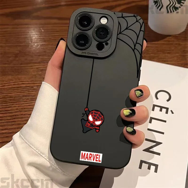 Marvel Cartoon Spiderman Phone Case For iPhone 15 Cases iPhone 14 13 12 11 Pro-image