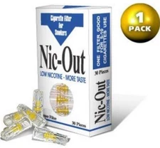1 Nic Out Cigarette Pack Filters - Removes Tar - Quit Smoking (30 filters)