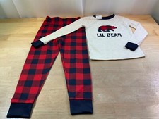 New Boy's Dearfoams PJ Set says Lil Bear Sz 6-Very Soft-Nice  