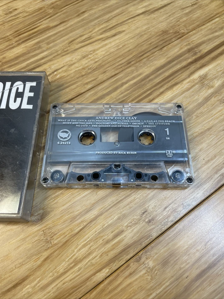 1989 Andrew Dice Clay Def Jam America Cassette Tape Comedy Comedian KG Foto 4 de 4