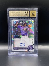 2022 Bowman Chrome Juan Guerrero Atomic Refractor Auto #/100 BGS 9.5 10 GEM MINT