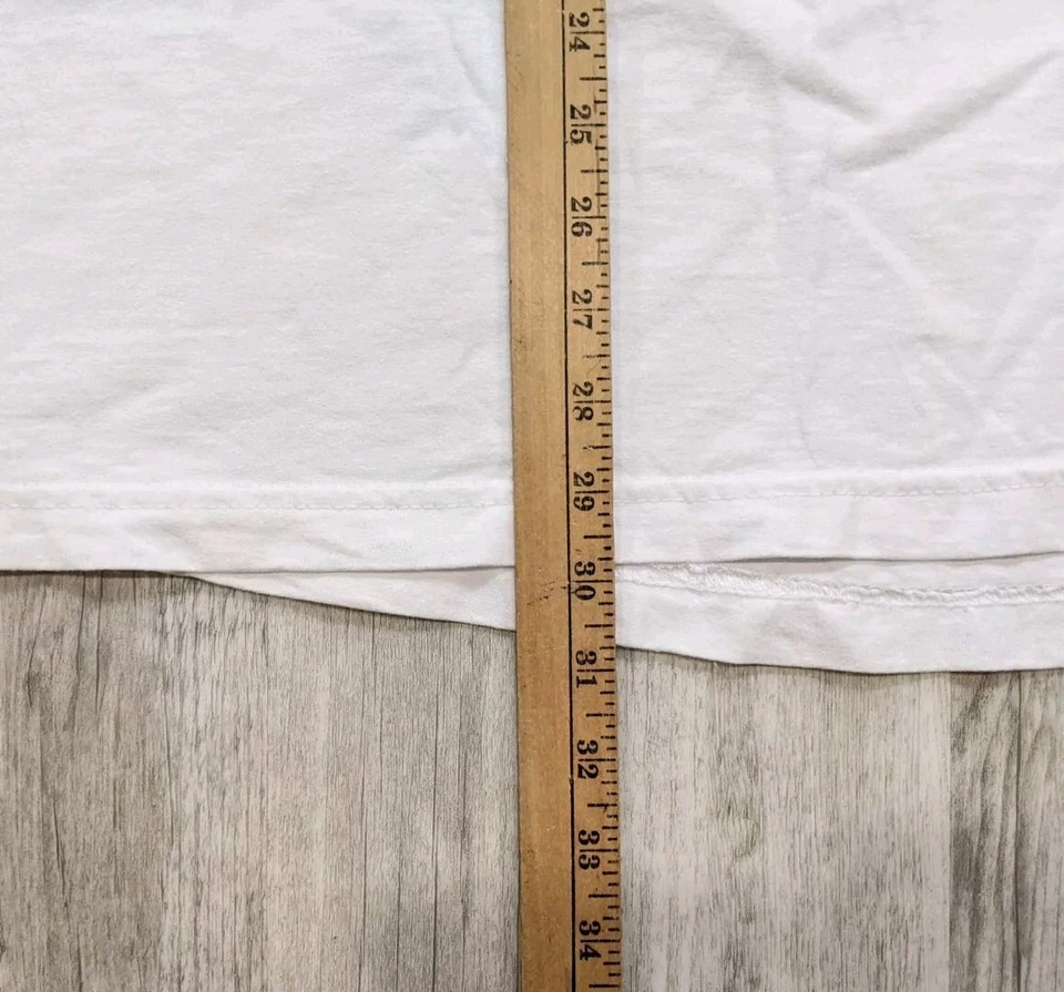 CalPIA Heavyweight Cotton White Tshirt Size 2XL Made In USA by