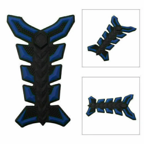 Universal Motorcycle Gas Fuel Oil Tank Pad Fish Bone 3D Decal Sticker Protector - Picture 26 of 32