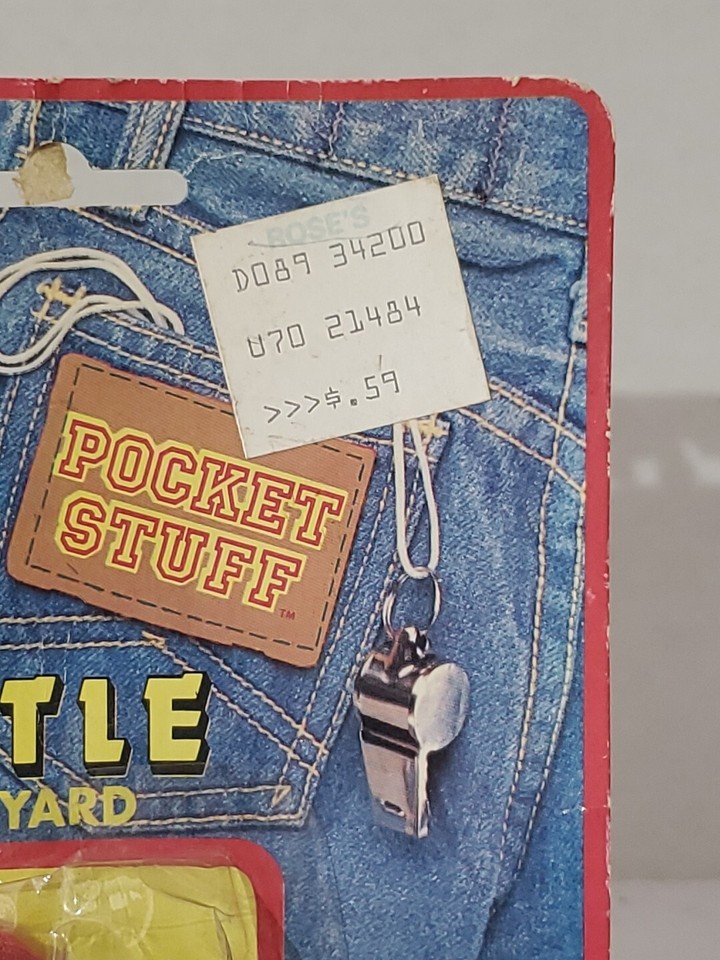 Vtg 1985 Imperial Toy Corp Play and Pretend Whistle W Lanyard No 7633