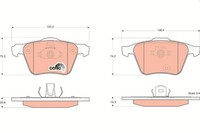 TRW BremsbelÄGe Bremsbelagsatz Vorne Passend FüR Volvo XC90 1