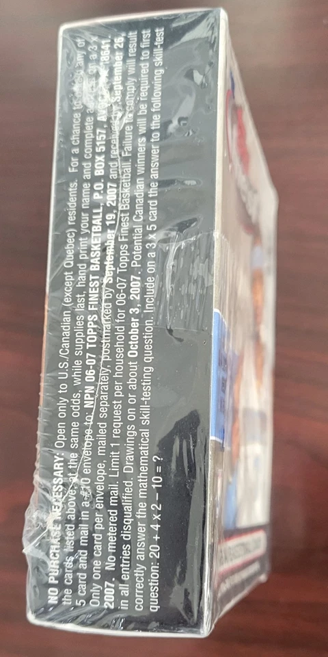 2006/07 TOPPS FINEST NBA BASKETBALL 1 MINI HOBBY BOX - Image 4 of 4