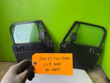 87-95 Jeep Wrangler Yj Oem Full Hard Doors Black With Door Panels Mirror 87-95 Jeep Wrangler Yj Oem Full Hard Doors Black With Door Panels Mirror