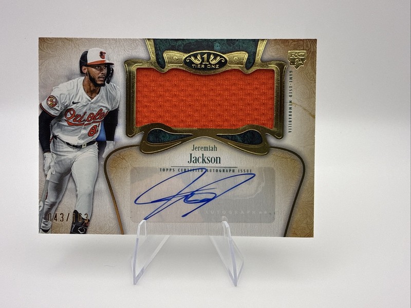 Jeremiah Jackson RC #ATIJR-JJ 2026 Topps Tier One Auto RPA Game Used /163