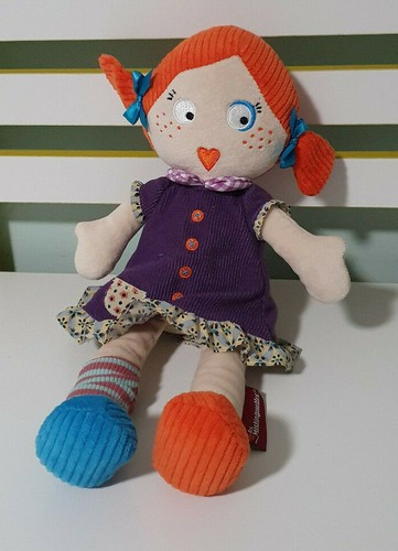 LES MISTINGUETTES Comforter Doll Francette Globe Trotoys France Plush 33cm