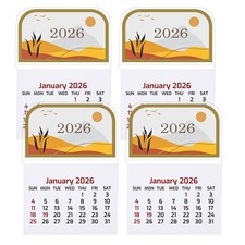 Mini Stick on Calendars 2026 Small Calendars Peel and Stick Calendar Adhesive...