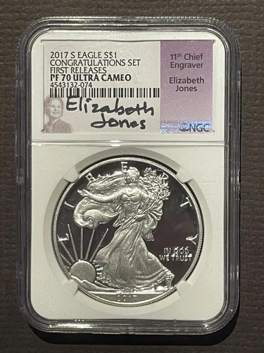 2017-S $1 SILVER AMERICAN EAGLE Congratulations Set NGC PF70 First Releases 7447