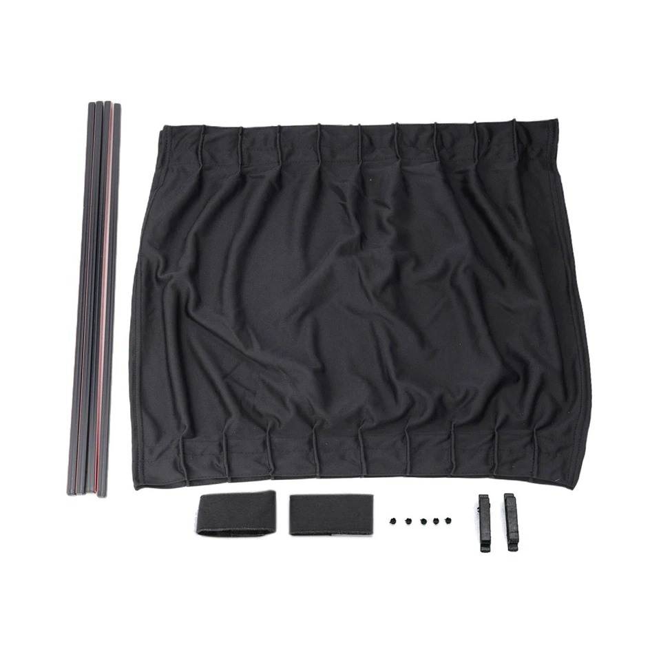 Parts Sun Shade Curtains Black Car Sun Shade Curtains UV Protection Side Useful - Image 2 of 4