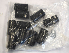 Turbo Soft Quad Bowling Finger Inserts 2-in-1 19/32" Black 46.1.19 10 Pack