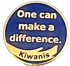 Kiwanis "One can make a difference." Lapel Pin