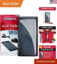 Rat, Snake and Mouse Traps 6Pk, Large Bulk Glue for Home, Adhesive Plastic Tr...