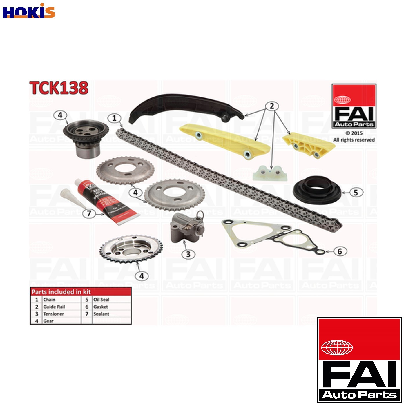 Timing Chain Kit Upper Fits Ford Transit Land Rover Defender FAI TCK138 - Image 3