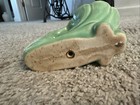 Pair Of McCoy Pottery Green Glazed Squirrel And Corucupia Planter — photo 5