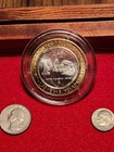 Las Vegas $10 Silverstrike Plaza "S" Token / Coin Slot Machine Freemont St. Vtg  — photo 4