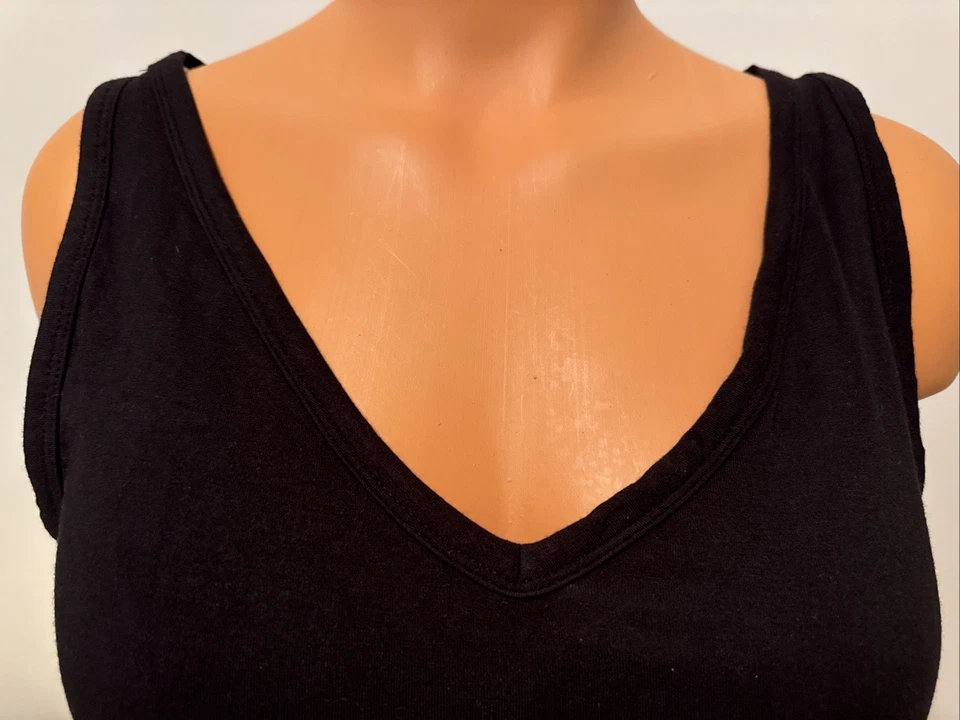 NWT Alfani Intimates Modal Blend Sleep Lounge V-Neck Cami Tank Black Size XS - Image 2 of 4