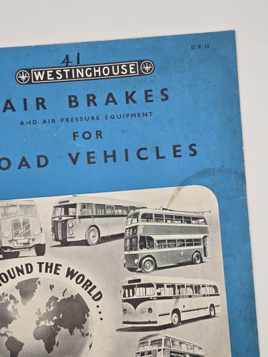 Westinghouse Air Brakes for Road Vehicles Brochure D.P.13 Vintage Transport - Foto 10 di 11
