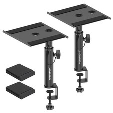 Set of 2 Studio Monitor Stands Desk Clamp Desktop Speaker Stands with Isolati...