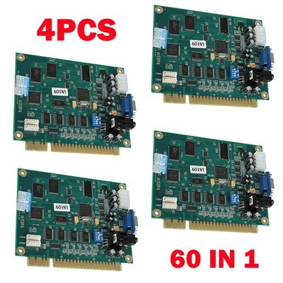 4x 60 In1 Multicade PCB Board CGA/VGA Output For Classic Jamma Arcade Video Game