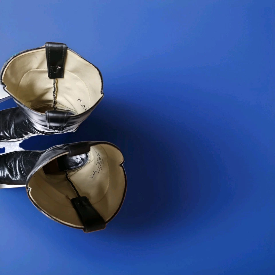 Roy Cooper Women's Leather Cowgirl Boots Size 9.5d Foto 2 de 4