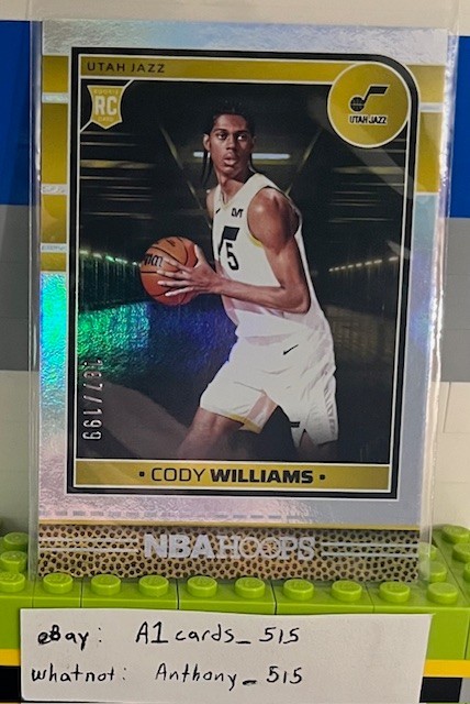 Cody Williams - 2024-25 NBA Hoops Rookie #240 - Silver Parallel 187/199