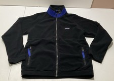 Patagonia Boys Kids Reflective Full Zip Jacket Black Made In USA Sz XL 14 