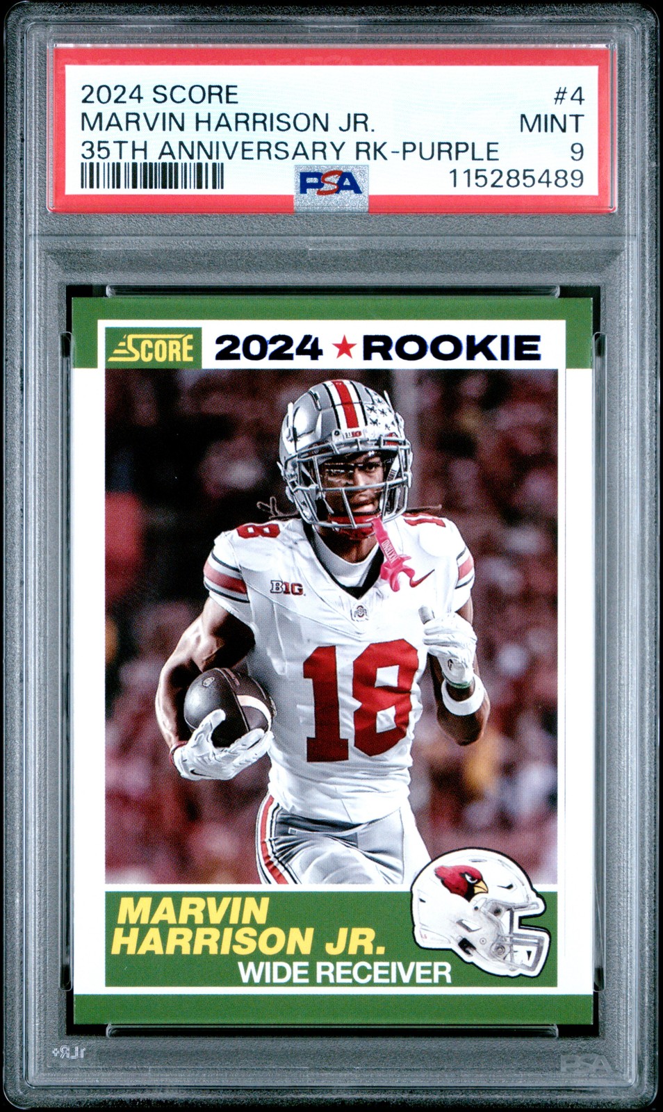 Marvin Harrison Jr. Panini Score 35th Anniversary Rookie #4 Purple