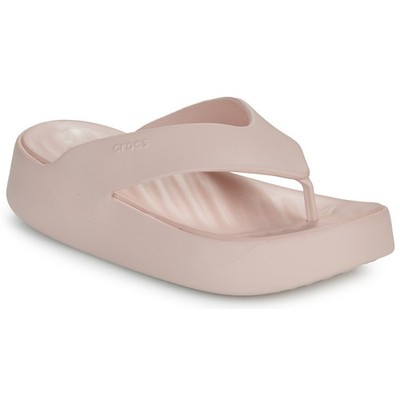 Crocs Getaway Platform Flip Rosa Damen Zehentrenner Gummi