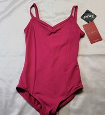 Capezio Studio Collection V-Neck Camisole Leotard Pinch V-Back SZ. IC 6x-7