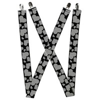 Buckle-Down Unisex Adult Suspenders 1.5-Inch Wide Regular White (Us Import)