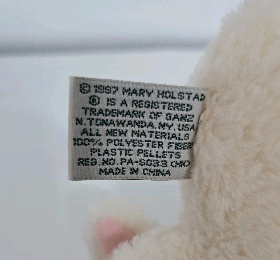 Vintage 1997 Ganz Cottage Collectible Mini 4" Rabbit Plush Stuffed Animal - Image 3 of 4