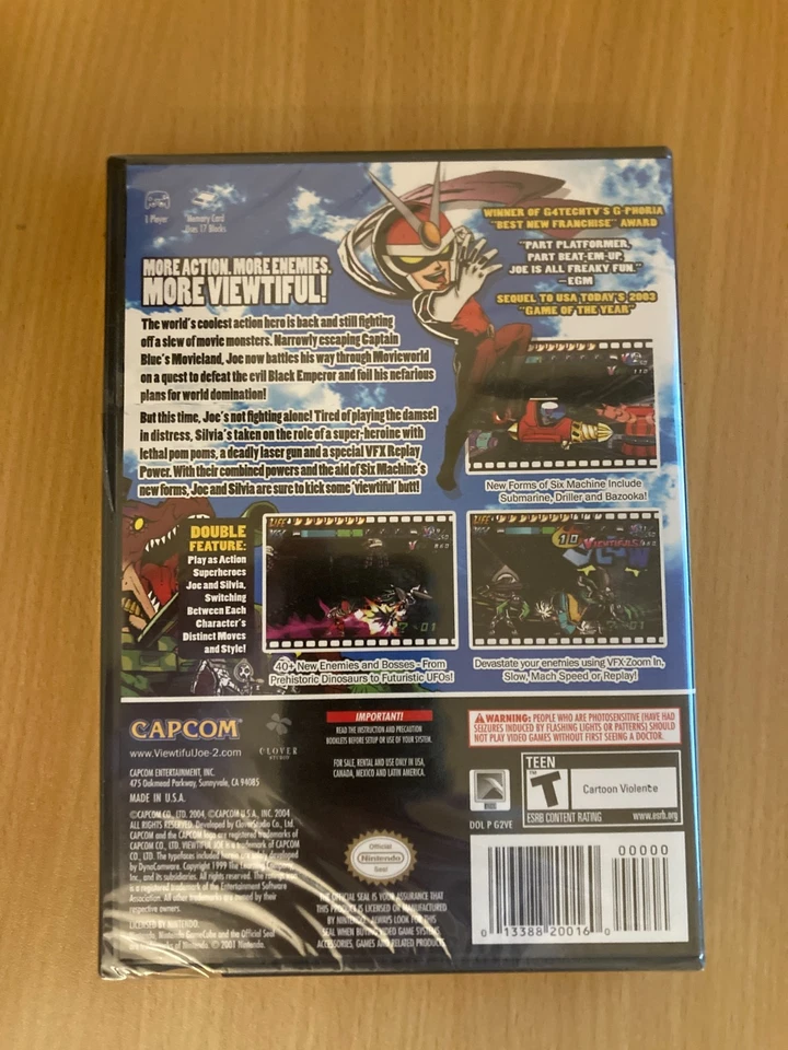 Viewtiful Joe 2 (2004) for the Nintendo Gamecube - New, Sealed! - Image 2 of 3